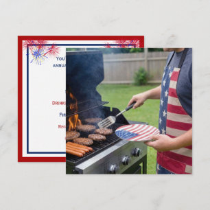 4th of July Barbecue Party Invitation