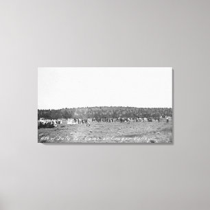 4th of July Baseball Game Canvas Print