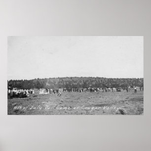 4th of July Baseball Game Poster