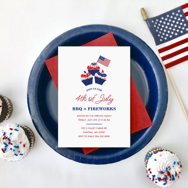 4th of July BBQ & Fireworks Celebration Invitation (Creator Uploaded)