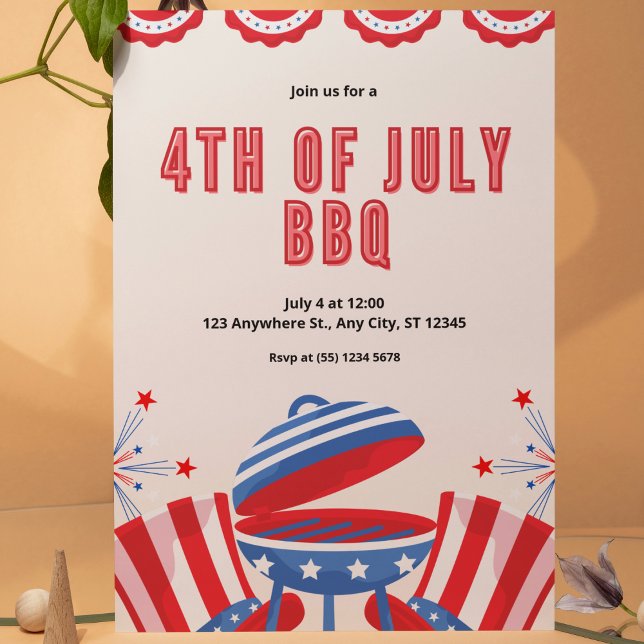 4th of July BBQ Invitation (Creator Uploaded)