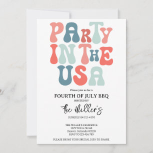 4th Of July BBQ Invitation