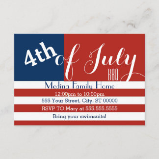 4th of July BBQ Invites