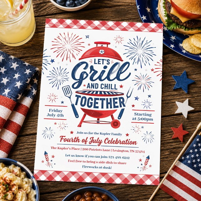 4th of July BBQ Party Invitation  (Creator Uploaded)
