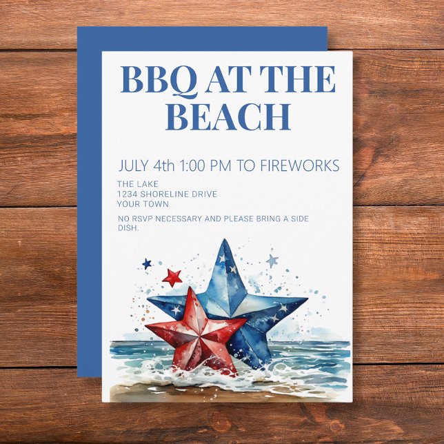 4th of July BBQ Party Invitation (Creator Uploaded)