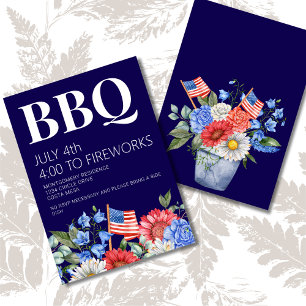 4th of July BBQ Party Invitation