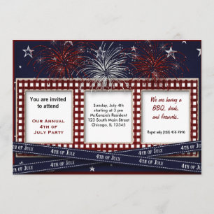 4th of July BBQ Party Invitation