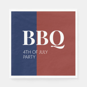 4th of July BBQ Party Napkin