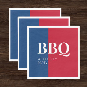 4th of July BBQ Party Napkin