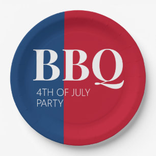 4th of July BBQ Party Paper Plate