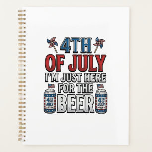 4th of July Beer Vintage Patriotic Shirt Design_1 Planner