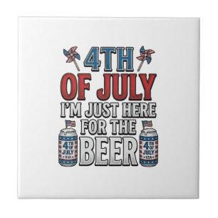 4th of July Beer Vintage Patriotic Shirt Design_1 Tile