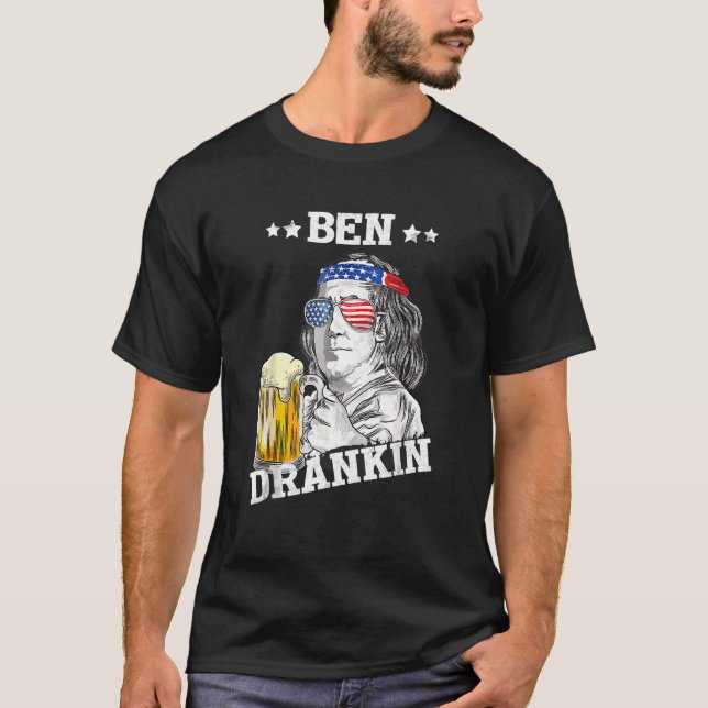 4th Of July Ben Drankin  American T-Shirt (Front)
