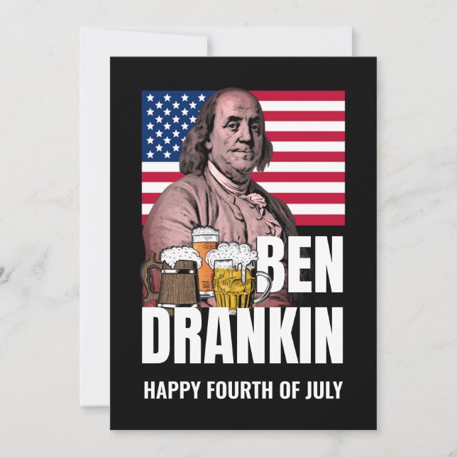 4th of July BEN DRANKIN Holiday Card (Front)
