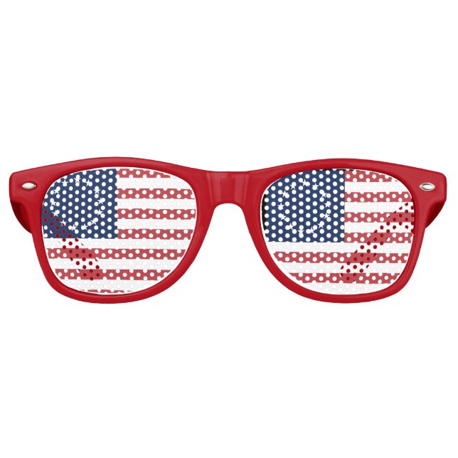 4TH OF JULY BETSY ROSS FLAG PATRIOTIC Sunglasses (Front)