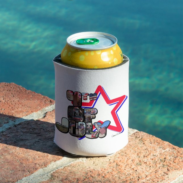 4th Of July Big Letter Star Can Cooler (In Situ Pool)