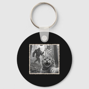 4th Of July Bigfoot And Sasquatch  Key Ring