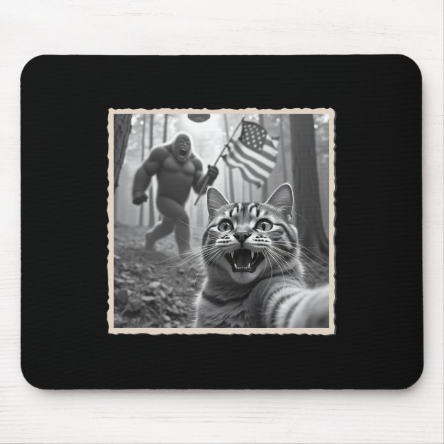 4th Of July Bigfoot And Sasquatch  Mouse Mat (Front)