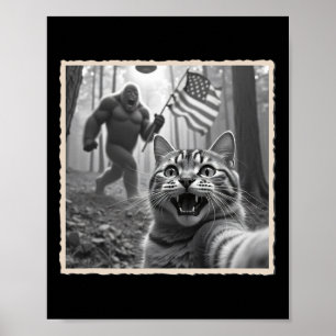 4th Of July Bigfoot And Sasquatch Poster