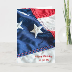 4th of July Birthday Card