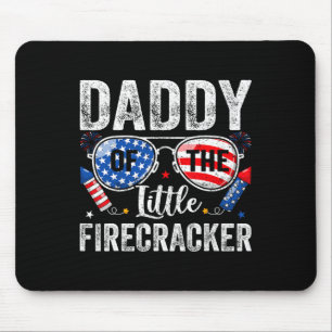 4th Of July Birthday Dad Daddy Of The Little Firec Mouse Mat