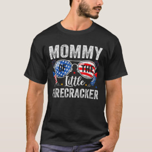 4th of July Birthday Mum Mummy Of The Little Firec T-Shirt