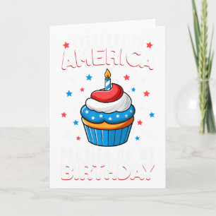 4th Of July Birthday Party Boy Girl Fourth Of July Card