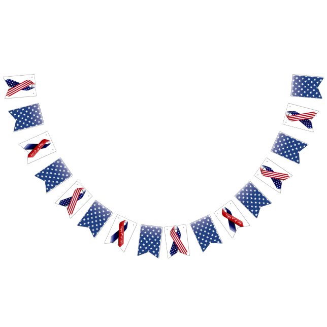 4th of July, Blue with White Stars Bunting (All)