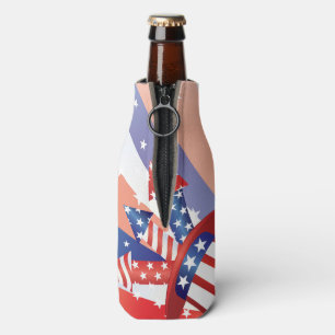  4th of July Bottle Cooler