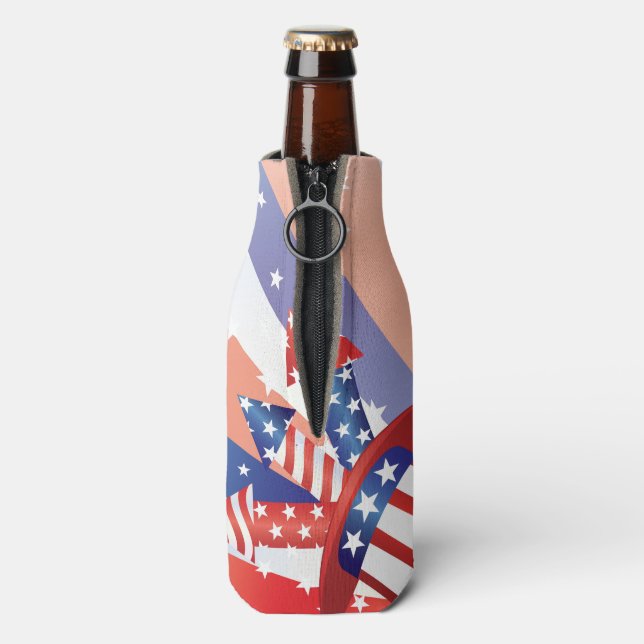  4th of July Bottle Cooler (Bottle Back)