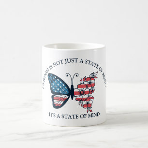4th of July Butterfly  Coffee Mug