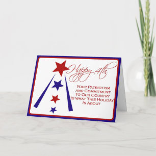 4th of July Card for Our Troops