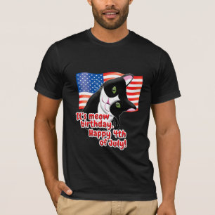 4th of July Cat T-Shirt