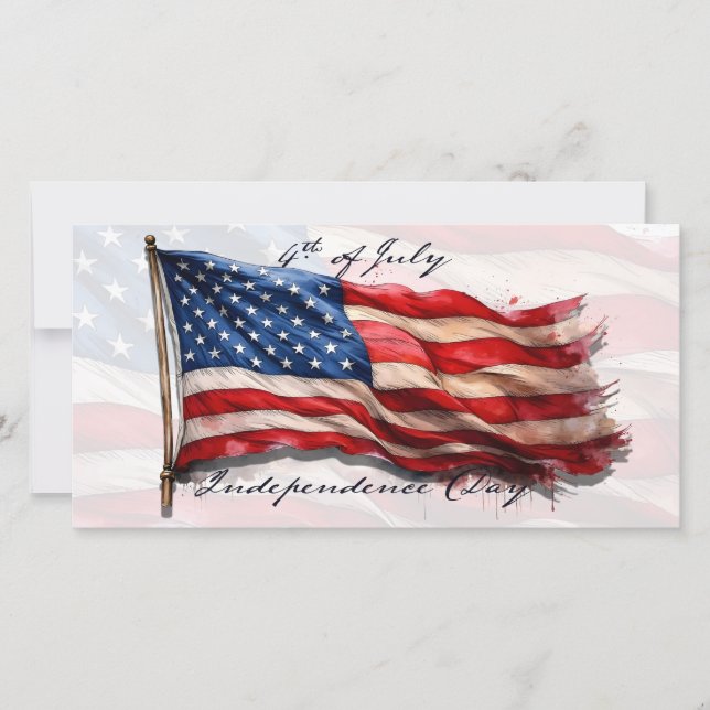 4th of July – Celebrate with US Flag (Front)