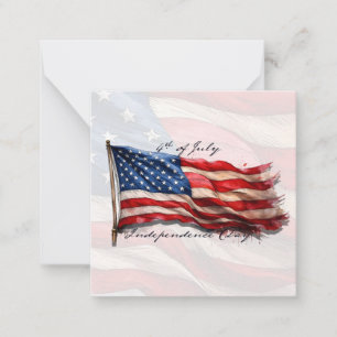 4th of July – Celebrate with US Flag Card