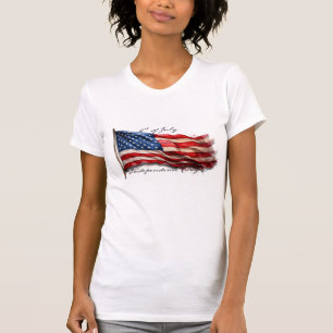 4th of July – Celebrate with US Flag T-Shirt
