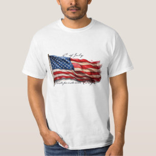4th of July – Celebrate with US Flag T-Shirt