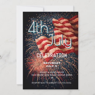 4th of July Celebration Bash Invitation