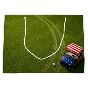 4th of July Celebration for Golfer  Large Gift Bag