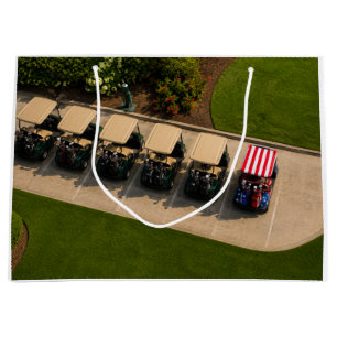 4th of July Celebration for Golfer  Large Gift Bag