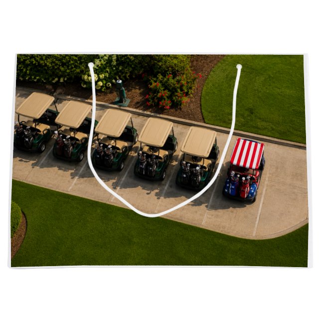 4th of July Celebration for Golfer  Large Gift Bag (Front)