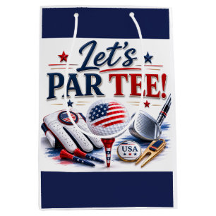 4th of July Celebration for Golfer  Medium Gift Bag