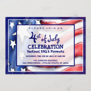 4th of July Celebration Invitation