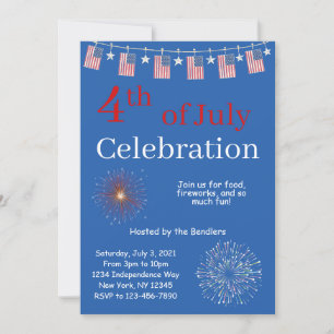 4th of July Celebration Invitation