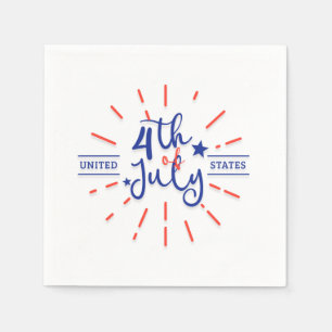 4th of July Celebration Paper Napkins