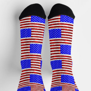 4th of July Celebration - USA flag Socks