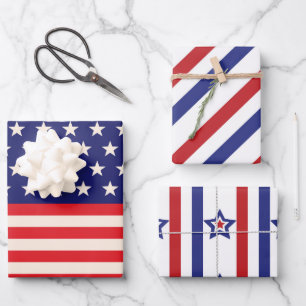 4Th Of July Celebration Wrapping Paper Sheet