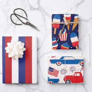 4Th Of July Celebration  Wrapping Paper Sheet