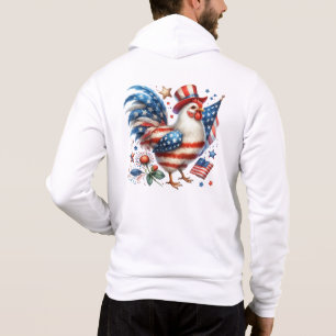 4th of July Chicken Clipart-61531 Hoodie