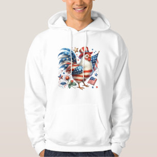 4th of July Chicken Clipart-61531 Hoodie